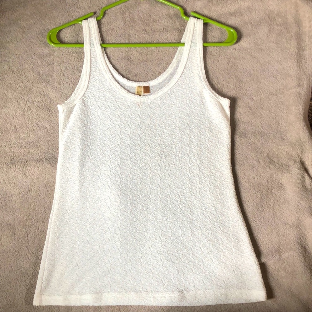 BKE Tank Top | Textured | Opaque / See Through| Great Layering Cute Bra or Tank